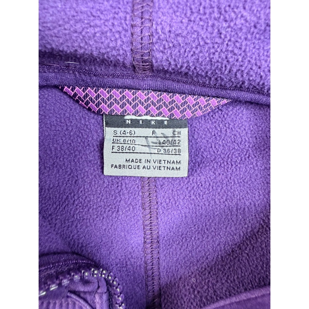 Nike ACG Purple Softshell Hoodie Jacket Womens Small Full Zip Fleece Lined Hikin - Picture 7 of 13